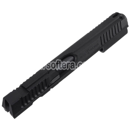 5KU CNC Aluminum Slide & Barrel Kit Set Type-1 For KJ Works ASG CZ Shadow 2 Series GBB Pistols Airsoft Black - AirsoftEra