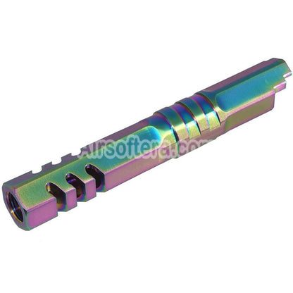 5KU 4.3 Inches Stainless Steel Hexagon Outer Barrel +11mm CW Suitable For Armorer Works WE (WE-TECH) Tokyo Marui Hi-Capa 4.3 Series GBB Pistols Airsoft HG - AirsoftEra