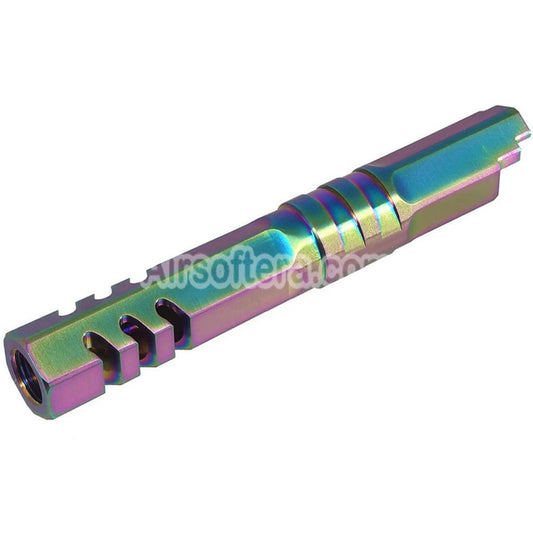 5KU 4.3 Inches Stainless Steel Hexagon Outer Barrel +11mm CW Suitable For Armorer Works WE (WE-TECH) Tokyo Marui Hi-Capa 4.3 Series GBB Pistols Airsoft HG - AirsoftEra