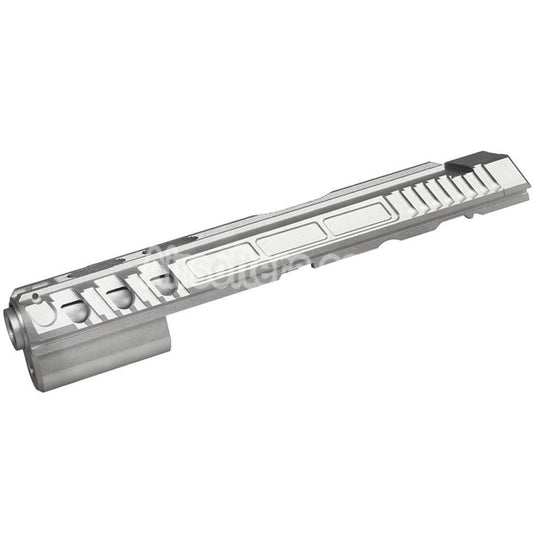 5KU CNC Aluminum Milling Slide & Barrel Kit Set Type-3 For KJ Works ASG CZ Shadow 2 Series GBB Pistols Airsoft Silver - AirsoftEra