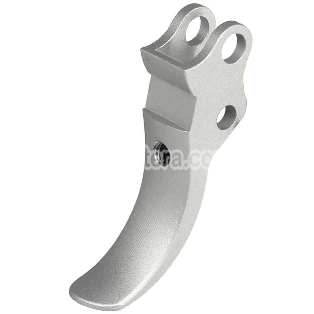5KU CNC Aluminum Curved Style Trigger For KJ Works ASG CZ Shadow 2 Series GBB Pistols Airsoft Silver - AirsoftEra