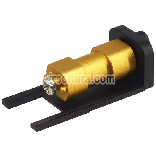 5KU CNC Aluminum Light Weight Blowback Housing For KJ Works ASG CZ Shadow2 Series GBB Pistols Airsoft Black/Gold - AirsoftEra