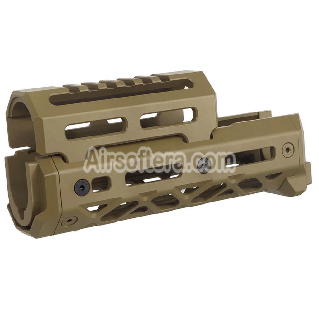 5KU KPYK CRC 1U040 Style 158mm M-LOK Upper Lower Handguard Rail System For Tokyo Marui AKM Series GBB Rifles Airsoft