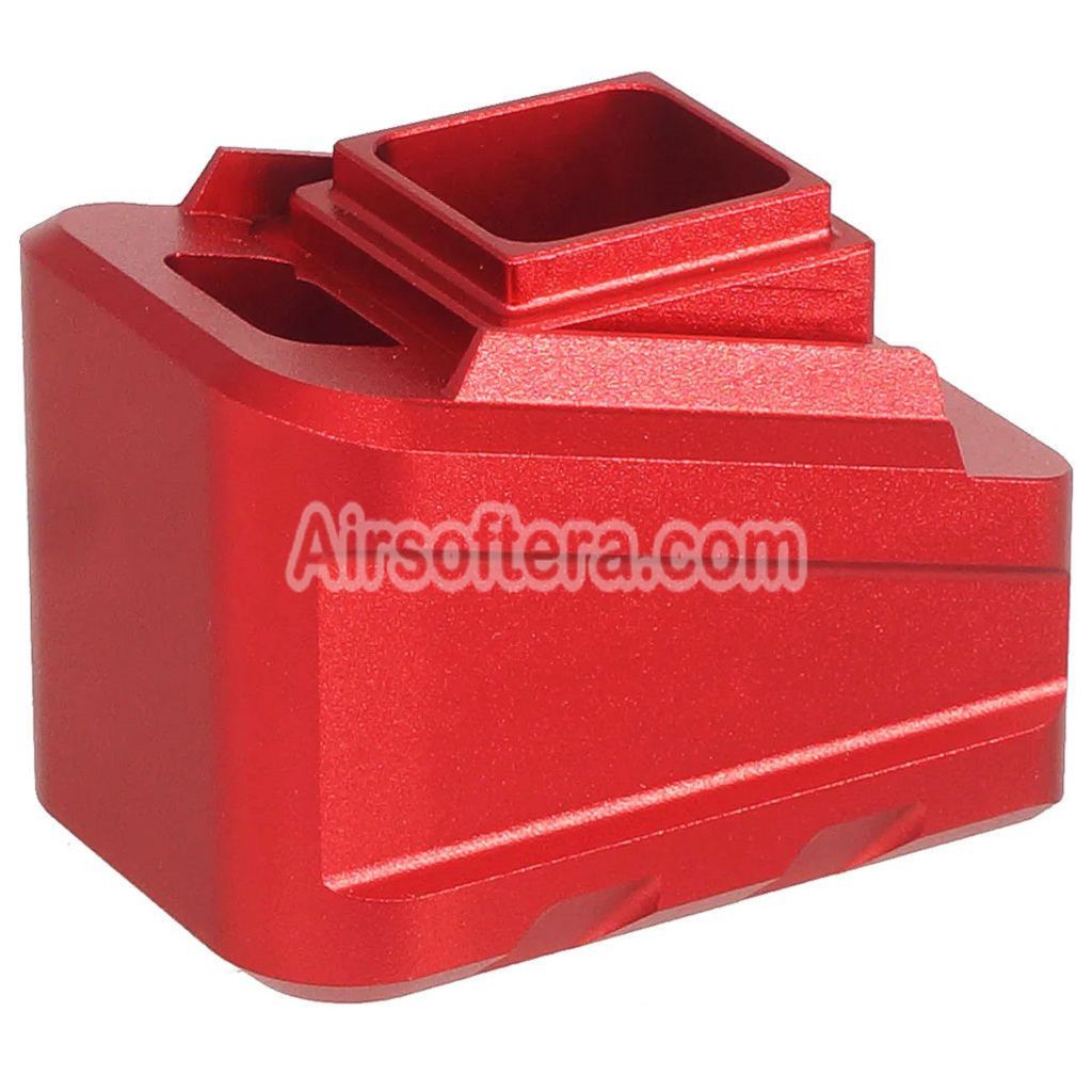 5KU CNC Aluminum Magazine Extension Pad Base For SIG Air VFC P320 M17 M18 X-Series GBB Pistols Airsoft Red - AirsoftEra