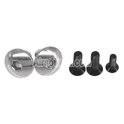 5KU CNC Aluminum Grip Type-8 For Tokyo Marui Hi-Capa 5.1 4.3 Series GBB Pistols Airsoft Red/Silver - AirsoftEra