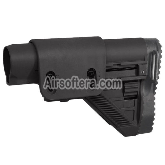 E&C G28 DMR Style Retractable Stock For E&C G28 Series AEG Rifles Airsoft Black