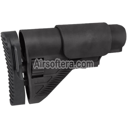 E&C G28 DMR Style Retractable Stock For E&C G28 Series AEG Rifles Airsoft Black