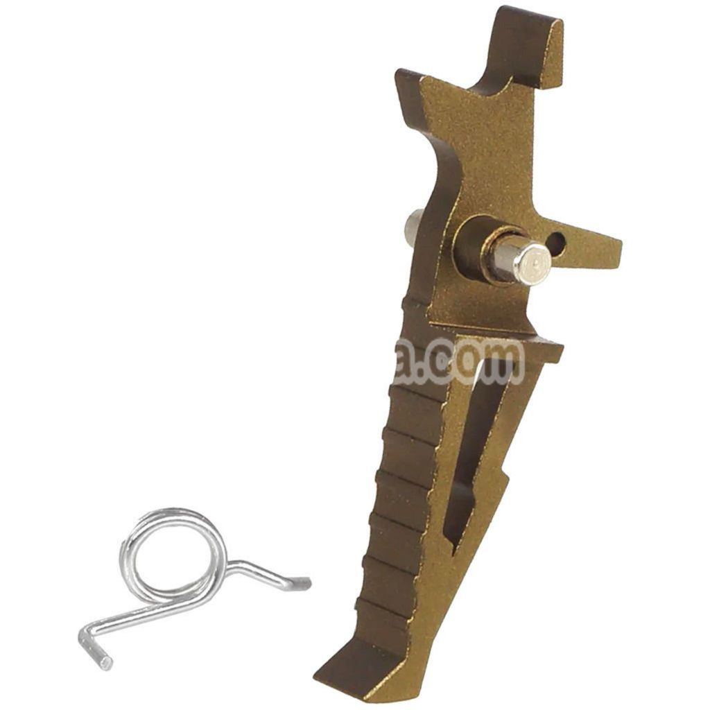 E&C Aluminum SI Style Speed Trigger For M4 M16 Series AEG Rifles Airsoft FDE