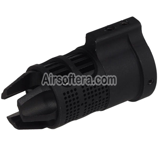 E&C Epsilon 556 Style Flash Hider -14mm CCW with Blast Diverter