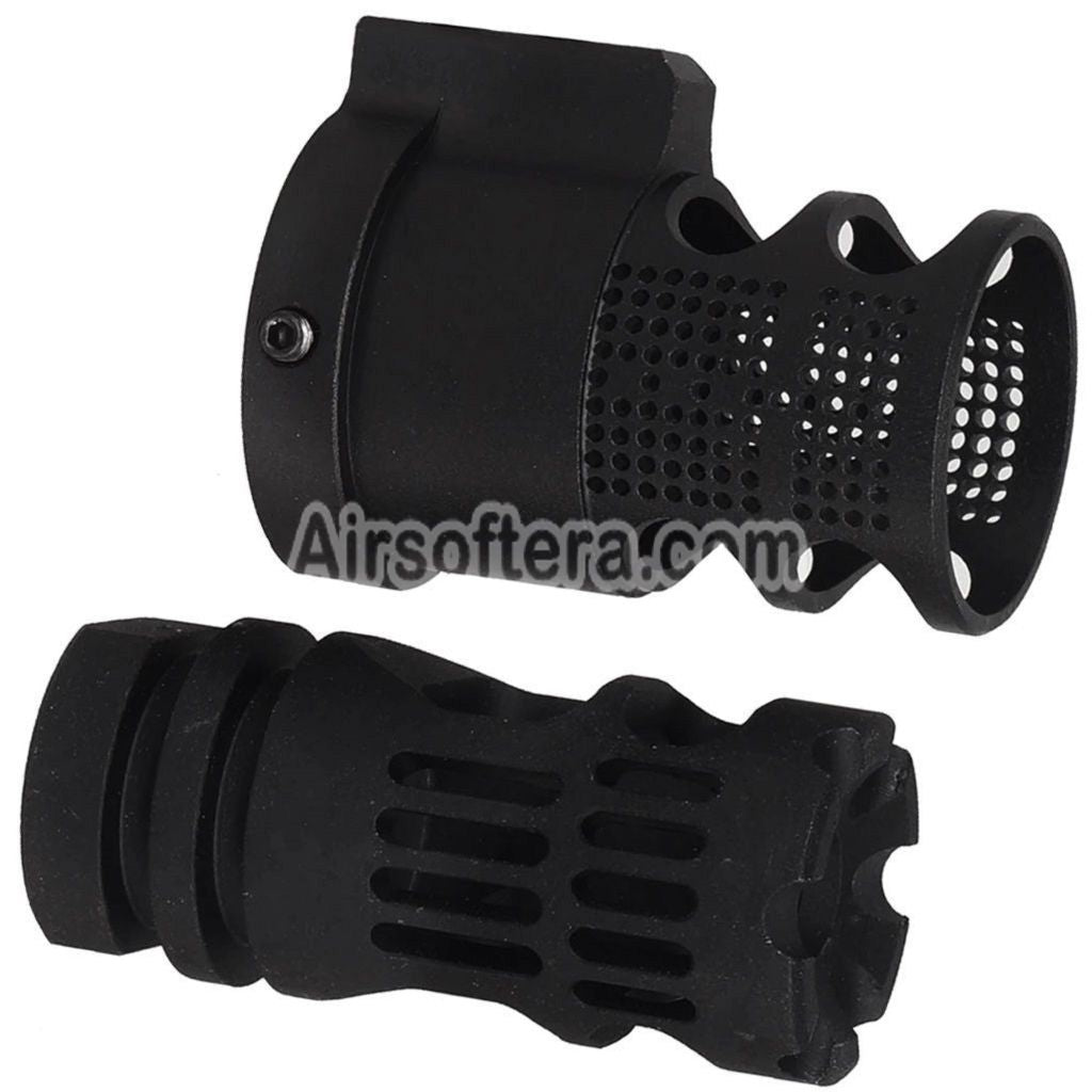 E&C Gamma 556 Style Flash Hider -14mm CCW with Blast Diverter