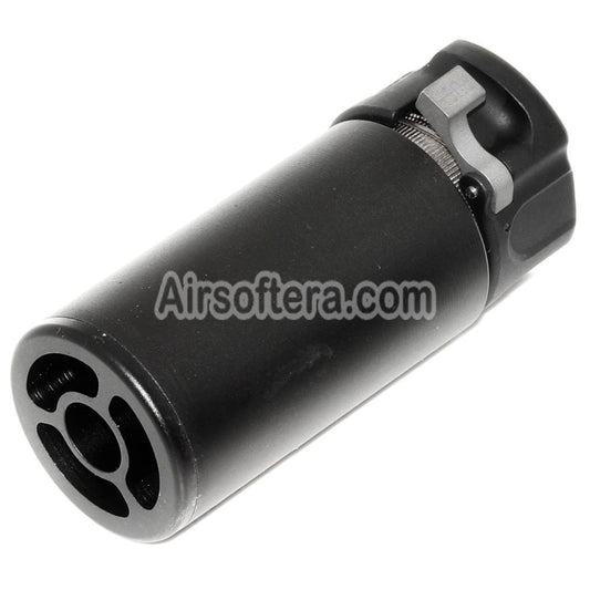E&C 94mm Warden QD Suppressor Silencer with -14mm CCW Counter-Clockwise Threaded Flash Hider Black