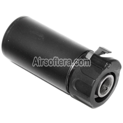 E&C 94mm Warden QD Suppressor Silencer with -14mm CCW Counter-Clockwise Threaded Flash Hider Black