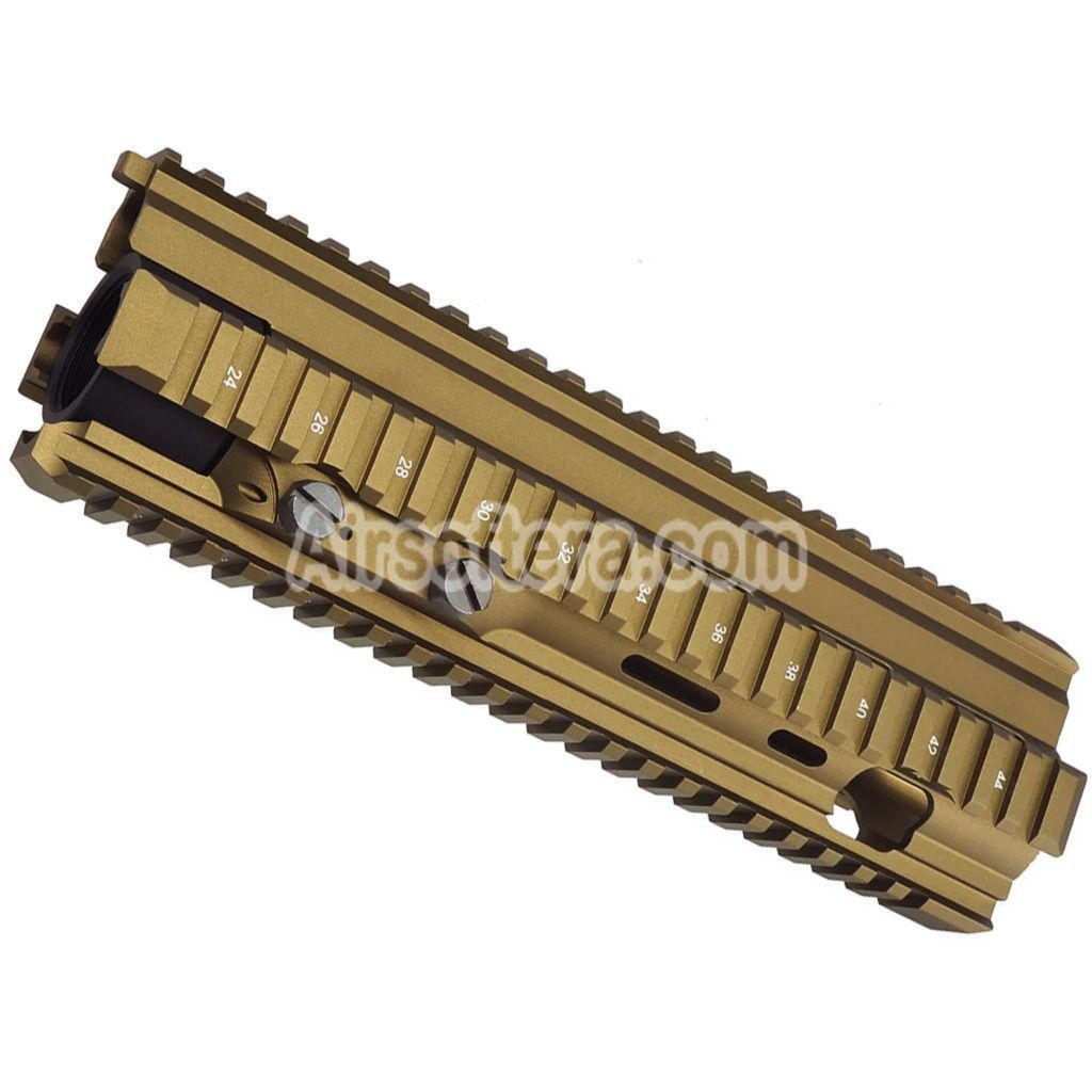 E&C 10 Inches HK417 DMR Style Handguard Rail System For E&C VFC 417 DMR Series AEG Rifles Airsoft Dark Earth