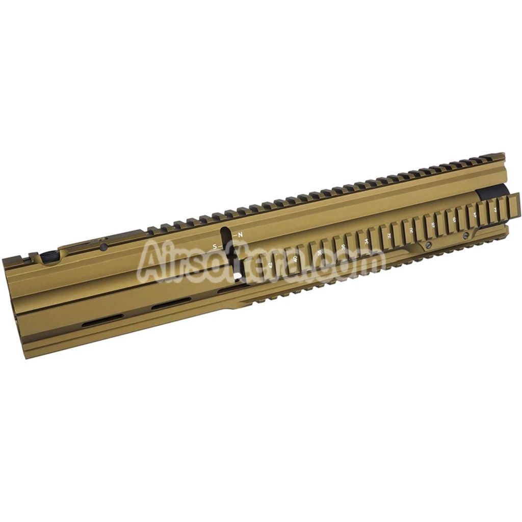 E&C 16 Inches G28 Style Handguard Rail System For E&C VFC G28 HK417 Series AEG Rifles Airsoft Dark Earth