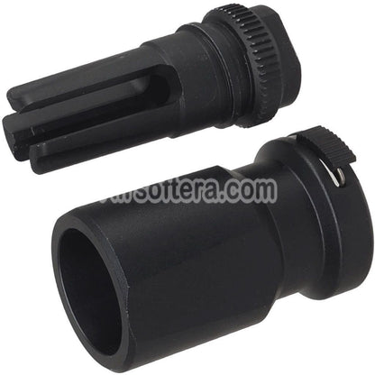 E&C Blackout 51T 3-Prong Flash Hider with Blast Diverter Suitable For -14mm CCW Counter-Clockwise Thread