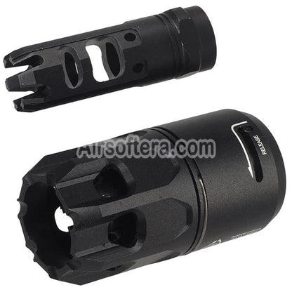 E&C King Comp Flash Hider with QD Oppressor Blast Diverter Suitable For -14mm CCW Counter-Clockwise Thread