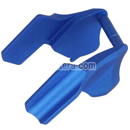 5KU CNC Aluminium Ambi Thumb Safety Lock Type-2 Suitable For WE(WE-TECH) Tokyo Marui Hi-Capa Series GBB Pistols Airsoft Blue - AirsoftEra