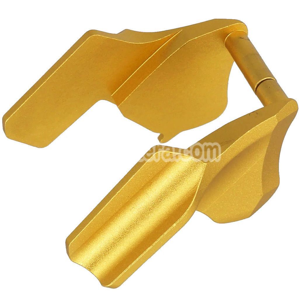 5KU CNC Aluminium Ambi Thumb Safety Lock Type-2 Suitable For WE(WE-TECH) Tokyo Marui Hi-Capa Series GBB Pistols Airsoft Gold - AirsoftEra