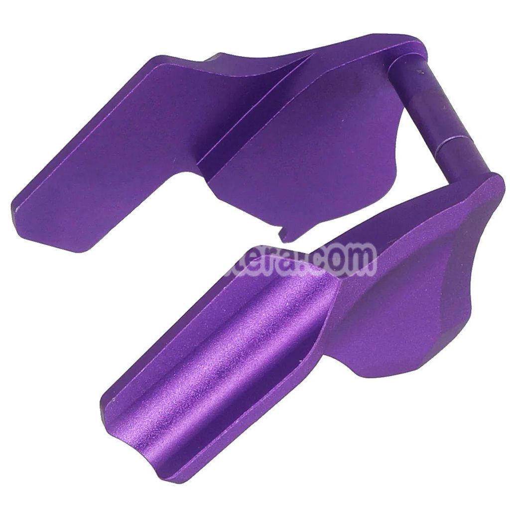 5KU CNC Aluminium Ambi Thumb Safety Lock Type-2 Suitable For WE(WE-TECH) Tokyo Marui Hi-Capa Series GBB Pistols Airsoft Purple - AirsoftEra