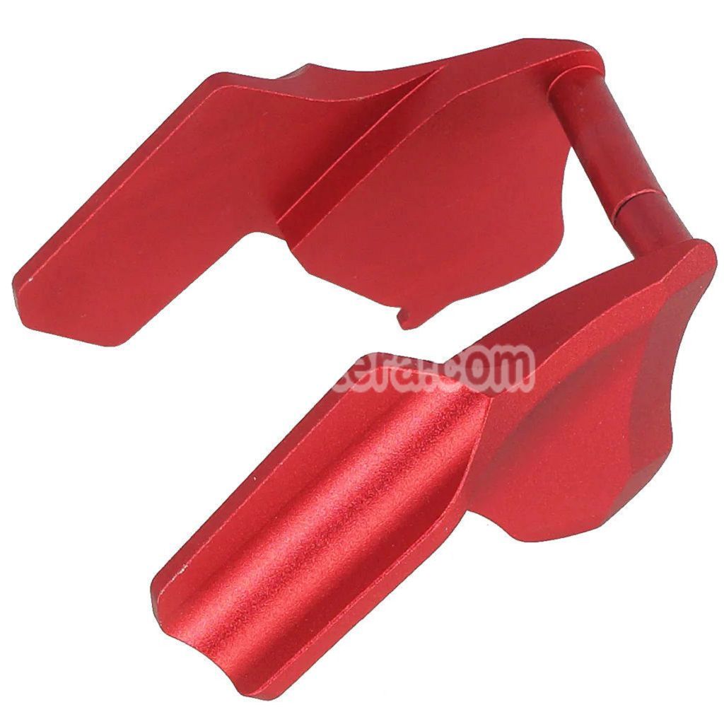 5KU CNC Aluminium Ambi Thumb Safety Lock Type-2 Suitable For WE(WE-TECH) Tokyo Marui Hi-Capa Series GBB Pistols Airsoft Red - AirsoftEra