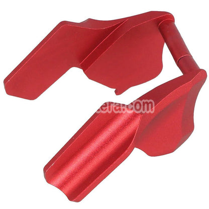 5KU CNC Aluminium Ambi Thumb Safety Lock Type-2 Suitable For WE(WE-TECH) Tokyo Marui Hi-Capa Series GBB Pistols Airsoft Red - AirsoftEra