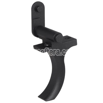 5KU CNC Aluminum Curved Style Trigger For SIG Air VFC P320 M17 M18 X-Series GBB Pistols Airsoft Black - AirsoftEra
