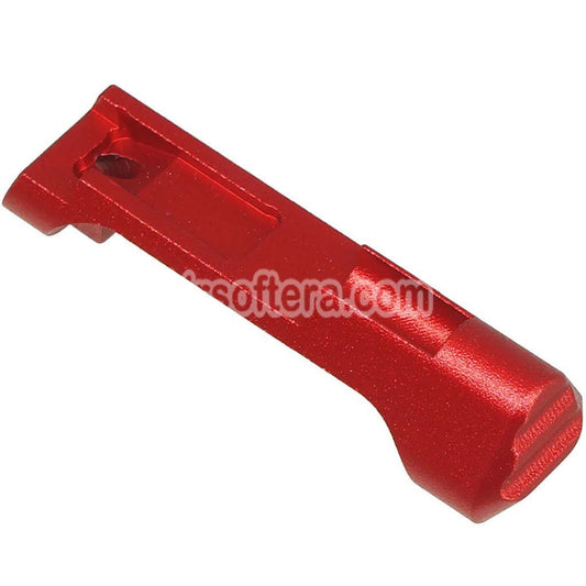 5KU CNC Aluminum Lightweight Extended Magazine Release Catch For SIG Air VFC P320 M17 M18 X-Series GBB Pistols Airsoft Red - AirsoftEra