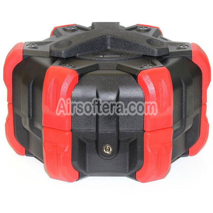 Airsoft Armorer Works AW Custom 350rd Gas Adaptive Drum Magazine for Armorer Works AW / WE (WE-TECH) Desert Eagle GBB Pistol Black/Red