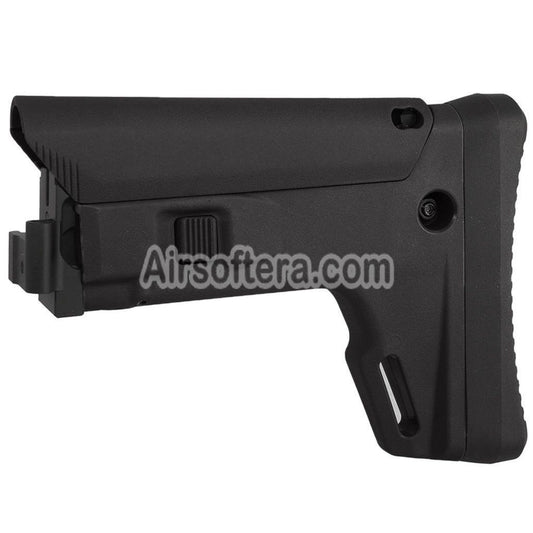 5KU ACR Style 7-Positions Side Folding Retractable Stock For CYMA CM040 AK104 AK105 AK74S Series AEG Rifles Airsoft Black - AirsoftEra