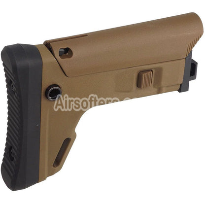 5KU ACR Style 7-Positions Side Folding Retractable Stock For CYMA CM040 AK104 AK105 AK74S Series AEG Rifles Airsoft Tan - AirsoftEra