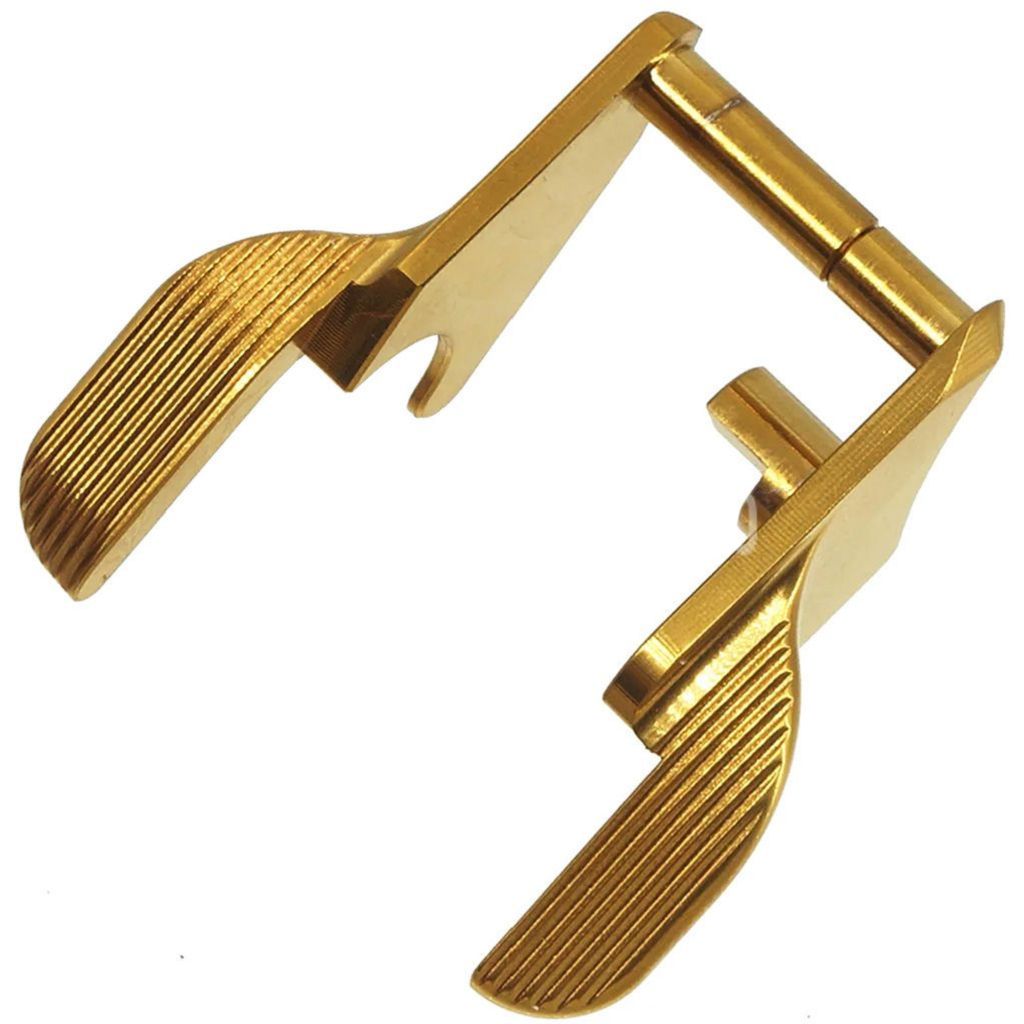 5KU CNC Stainless Steel Thumb Safety-Ambi For WE(WE-TECH) Tokyo Marui Hi-Capa Series GBB Pistols Airsoft Gold - AirsoftEra