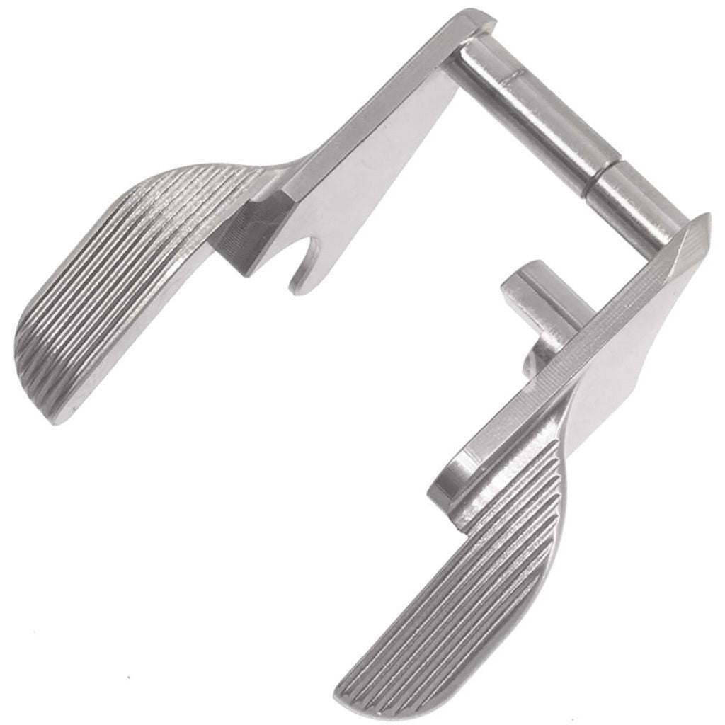 5KU CNC Stainless Steel Thumb Safety-Ambi For WE(WE-TECH) Tokyo Marui Hi-Capa Series GBB Pistols Airsoft Silver - AirsoftEra