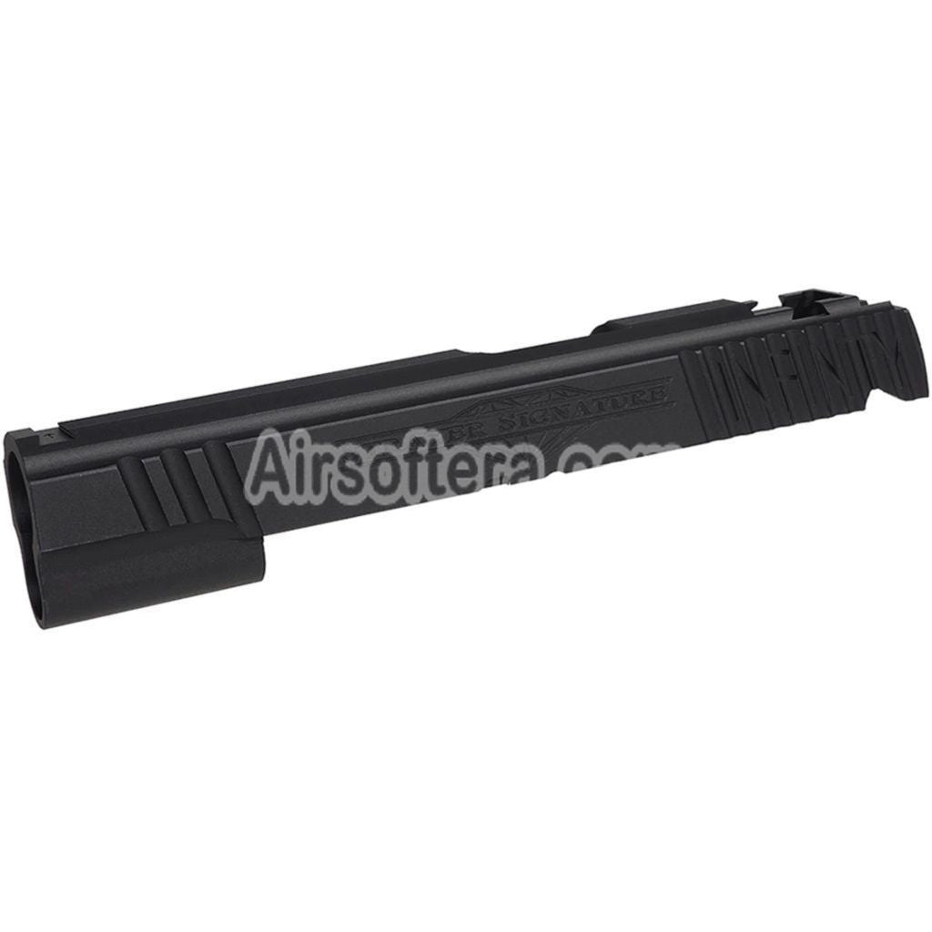 5KU CNC Aluminum Infinity Signature Slide For Tokyo Marui Hi Capa 5.1 Series GBB Pistols Airsoft Black - AirsoftEra