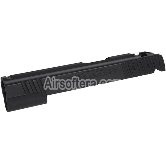 5KU CNC Aluminum Infinity Signature Slide For Tokyo Marui Hi Capa 5.1 Series GBB Pistols Airsoft Black - AirsoftEra