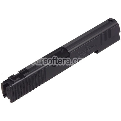 5KU CNC Aluminum Infinity Signature Slide For Tokyo Marui Hi Capa 5.1 Series GBB Pistols Airsoft Black - AirsoftEra