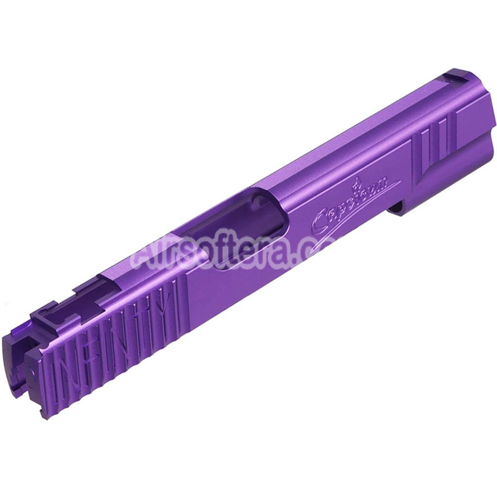 5KU CNC Aluminum Infinity Signature Slide For Tokyo Marui Hi Capa 5.1 Series GBB Pistols Airsoft Purple - AirsoftEra