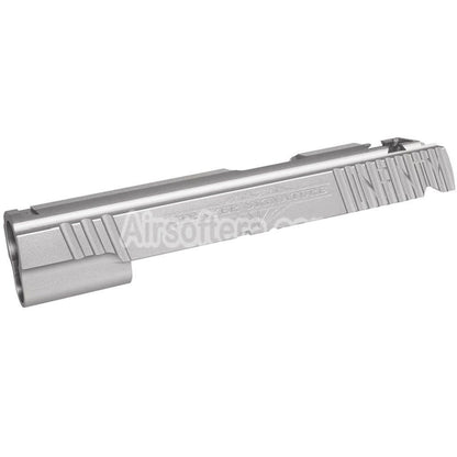 5KU CNC Aluminum Infinity Signature Slide For Tokyo Marui Hi Capa 5.1 Series GBB Pistols Airsoft Silver - AirsoftEra