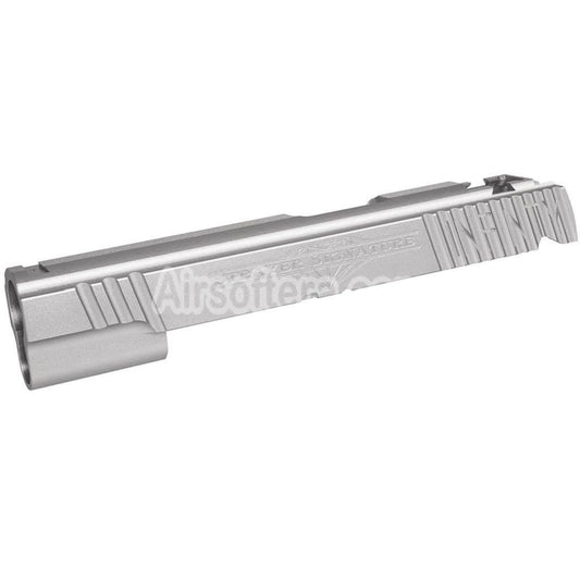 5KU CNC Aluminum Infinity Signature Slide For Tokyo Marui Hi Capa 5.1 Series GBB Pistols Airsoft Silver - AirsoftEra
