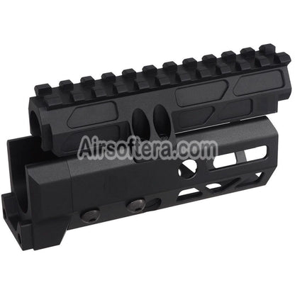 5KU 4.7 Inches MMS Style M-Lok Handguard Rail System For CYMA D-BOYS AKS-74U Series AEG Rifles Airsoft Black
