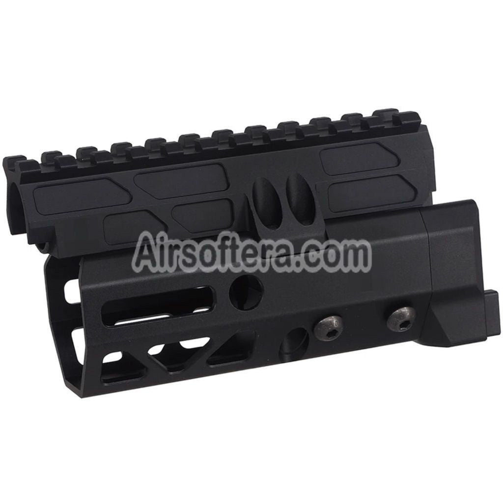 5KU 4.7 Inches MMS Style M-Lok Handguard Rail System For CYMA D-BOYS AKS-74U Series AEG Rifles Airsoft Black