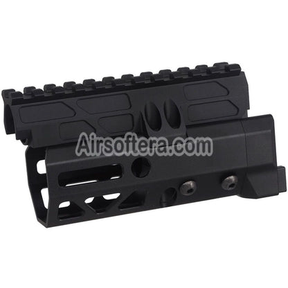 5KU 4.7 Inches MMS Style M-Lok Handguard Rail System For CYMA D-BOYS AKS-74U Series AEG Rifles Airsoft Black