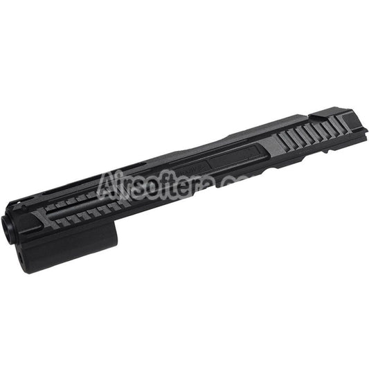 5KU CNC Aluminum Milling Slide & Barrel Kit Set Type-2 For KJ Works ASG CZ Shadow 2 Series GBB Pistols Airsoft Black - AirsoftEra