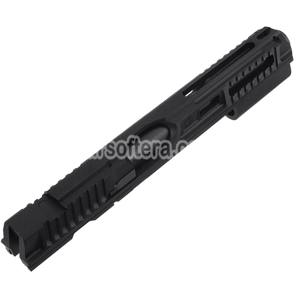 5KU CNC Aluminum Milling Slide & Barrel Kit Set Type-2 For KJ Works ASG CZ Shadow 2 Series GBB Pistols Airsoft Black - AirsoftEra