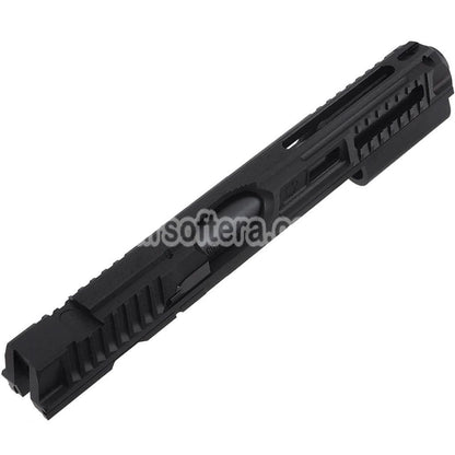 5KU CNC Aluminum Milling Slide & Barrel Kit Set Type-2 For KJ Works ASG CZ Shadow 2 Series GBB Pistols Airsoft Black - AirsoftEra