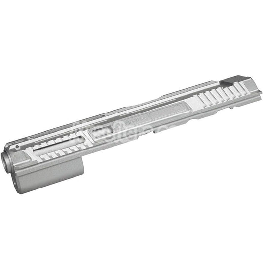 5KU CNC Aluminum Milling Slide & Barrel Kit Set Type-2 For KJ Works ASG CZ Shadow 2 Series GBB Pistols Airsoft Silver - AirsoftEra