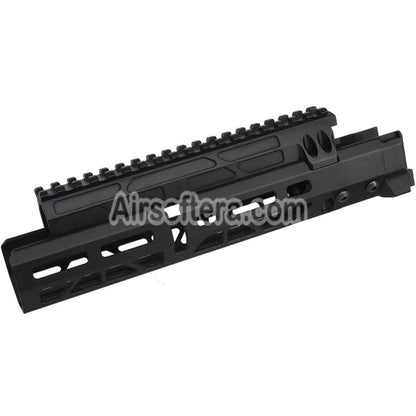 5KU 10.1 Inches MMS Style M-Lok Handguard Rail System For Tokyo Marui AKM Series GBB Rifles Airsoft Black