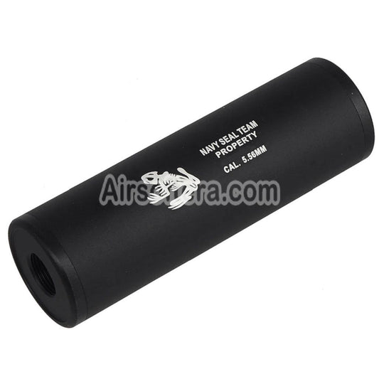 CYMA 108mm x 35mm Navy Seal Style Mock Suppressor Silencer Suitable For -14mm CCW Counter-Clockwise / +14mm CW Clockwise Thread