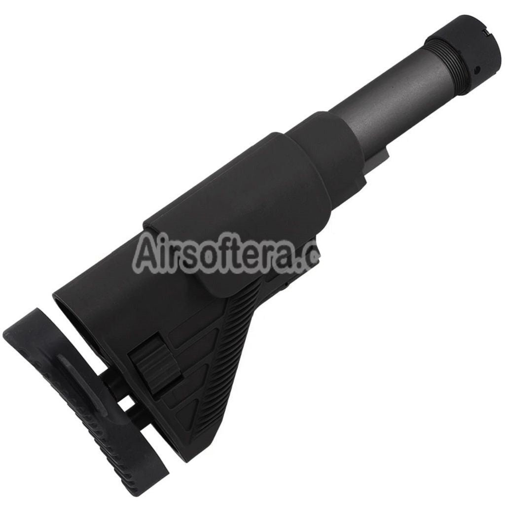 E&C DMR Style Retractable Stock with Tube Suitable For E&C HK417 G28 Series AEG Rifles Airsoft