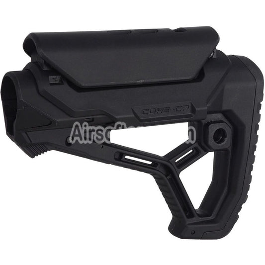 E&C GL-CORE CP Style Retractable Stock Suitable For AR M4 M16 Series AEG Rifles Airsoft Black