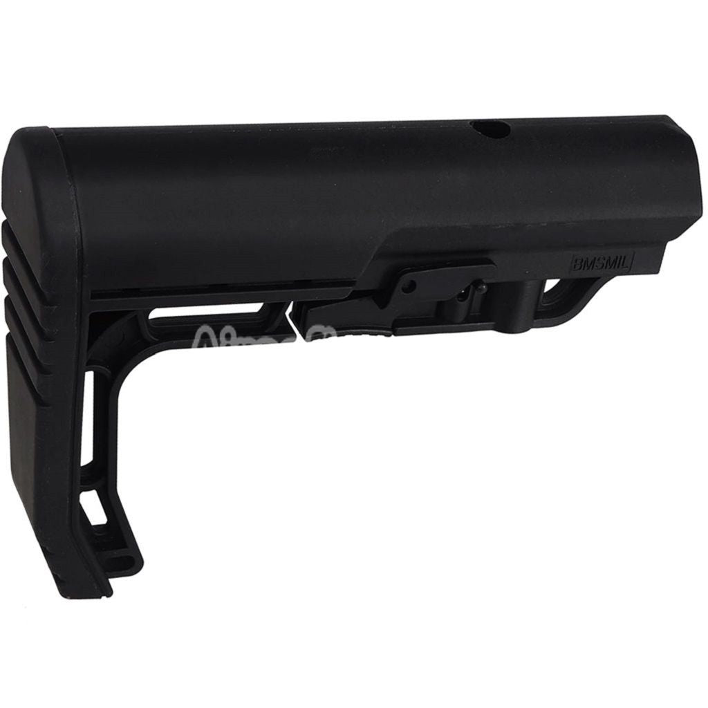 E&C BMSMIL Style Minimalist Retractable Stock Suitable For AR M4 M16 Series AEG Rifles Airsoft Black